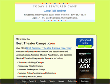 Tablet Screenshot of besttheatercamps.com